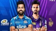 Sports News | IPL 2022: MI Skipper Rohit Sharma Wins Toss, Opts to Field Against KKR