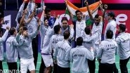 Sports News | PM Modi Congratulates Indian Badminton Team for Clinching Its First-ever Thomas Cup Trophy
