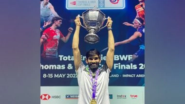 Sports News | Kidambi Srikanth's Father Lauds Indian Badminton Team for Maiden Thomas Cup Title Win