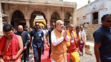 India News | Amit Shah Visits Dwarkadhish Temple in Gujarat
