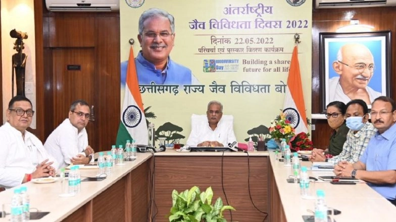Chhattisgarh CM Bhupesh Baghel Performs Bhumipujan of Cancer Institute in Bilaspur