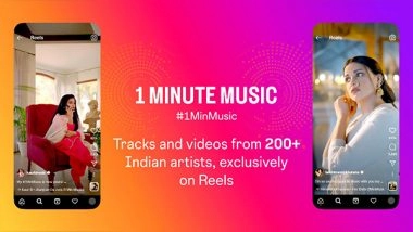 Tech News | Instagram Introduces '1 Minute Music' for Reels and Stories in India