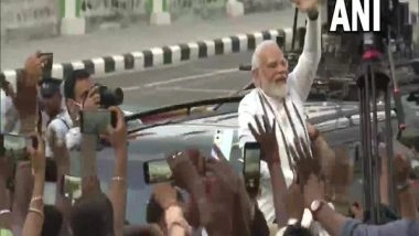India News | PM Modi Holds Roadshow Post-arrival in Chennai