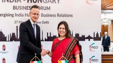 World News | MoS Lekhi Calls India-Hungary Business Forum a Step Towards Realizing 'full Potential' of Trade Between Countries