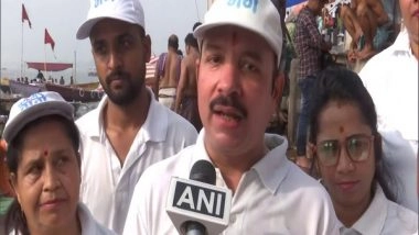 India News | Inspired by PM Modi, Namami Gange Volunteers Clean Ganga Ghat in Varanasi Daily