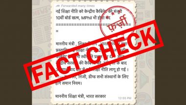 Class 10th Board Examinations To Be Abolished Under the New Education Policy? Here's a Fact Check of the Fake News Going Viral