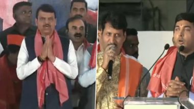 Hanuman Chalisa Row: Devendra Fadnavis, BJP Leaders Recite 'Hanuman Chalisa' in Mumbai (Watch Video)