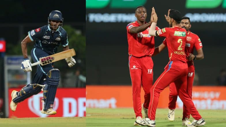 IPL 2022: Kagiso Rabada’s Four-Wicket Haul Helps Punjab Kings Restrict Gujarat Titans to 143/8 Despite Sai Sudharsan’s 64*