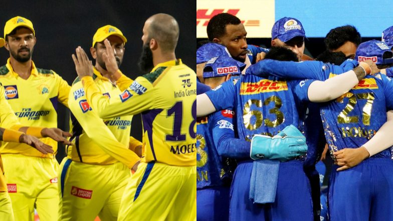 How To Watch CSK vs MI Live Streaming Online in India, IPL 2022? Get Free Live Telecast of Chennai Super Kings vs Mumbai Indians, TATA Indian Premier League 15 Cricket Match Score Updates on TV