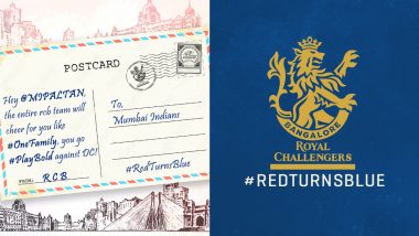 RCB Turns Blue! Royal Challengers Bangalore Post 'Letter' in Support of Mumbai Indians Ahead of MI vs DC IPL 2022 Match