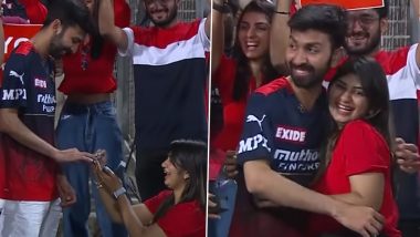 IPL 2022: Girl Proposes to Boyfriend During RCB v CSK Match, Wasim Jaffer Gives It New Twist (Watch Video)