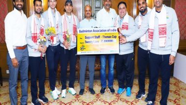 Sports News | BAI Rewards Cash Prizes to Thomas Cup-winning Contingent