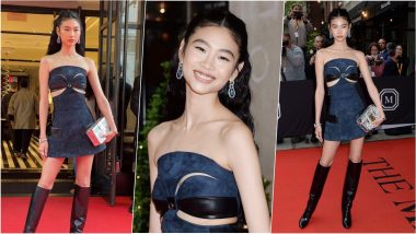 HoYeon Jung at Met Gala 2022: 'Squid Game' Actor Marks Her Met Gala Debut in Suede Cut-out Dress
