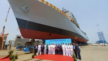 India News | GRSE Launches Indian Navy Survey Vessel 'INS Nirdeshak'