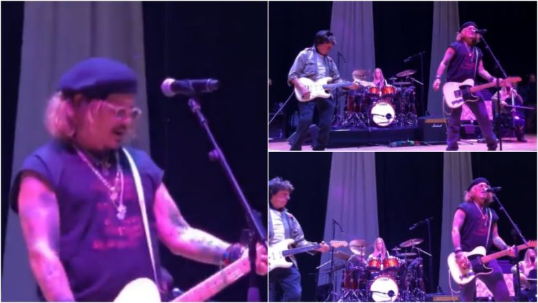 Viral Video: Johnny Depp Surprises Fans With Stage Performance at UK Concert As Verdict of His Defamation Case Against Ex-Wife Amber Heard Awaited