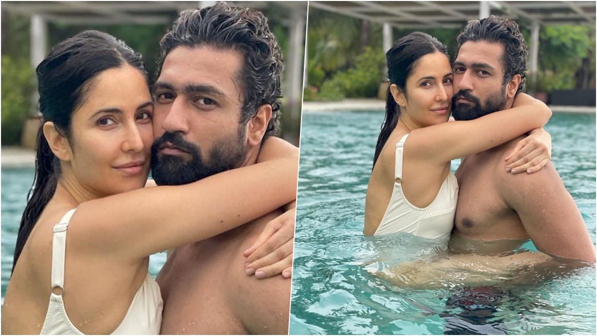 Me and Mine' Katrina Kaif, Vicky Kaushal Look Smoking Hot in This Pool  Picture Shared by Kat on Instagram! | LatestLY