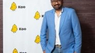 Business News | Koo's Co-founder and CEO Aprameya Radhakrishna Recognized Among Top 100 Global Tech Changemakers