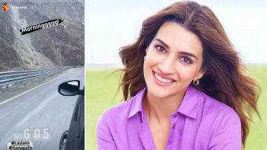 Ganapath Part 1: Kriti Sanon Arrives in Ladakh for the Shoot of Her Upcoming Action-Thriller
