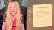Madonna Gets Blocked from Going Live On Instagram After Sharing Nude Photos (Watch Video)