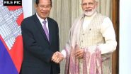 World News | PM Modi Holds Virtual Meet with Cambodian Counterpart, Highlights Historical, Civilizational Links