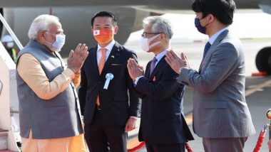 World News | On Japan Visit, PM Modi in Op-Ed Notes Age-old Link as Bedrock of Bilateral Ties