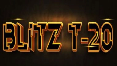 Business News | Blitz T-20, International Level Cricket League, All Set to Start from October This Year