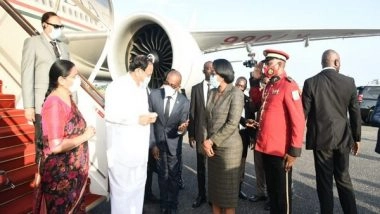 World News | Vice President Naidu Arrives in Gabon in First Leg of Three-nation Visit