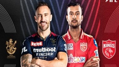 Sports News | IPL 2022: RCB Captain Faf Du Plessis Wins Toss, Opts to Field Against PBKS