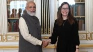 World News | PM Modi Meets Iceland PM Katrin Jakobsdottir; Discusses Boosting Ties in Trade, Energy, Fisheries