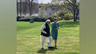 World News | PM Modi Meets Danish Counterpart Mette Frederiksen in Copenhagen