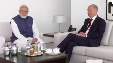 PM Narendra Modi Meets German Chancellor Olaf Scholz at Federal Chancellery in Berlin