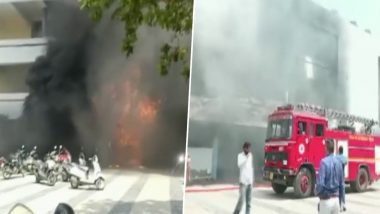 Punjab: Fire Breaks Out at Guru Nanak Dev Hospital in Amritsar (Watch Video)