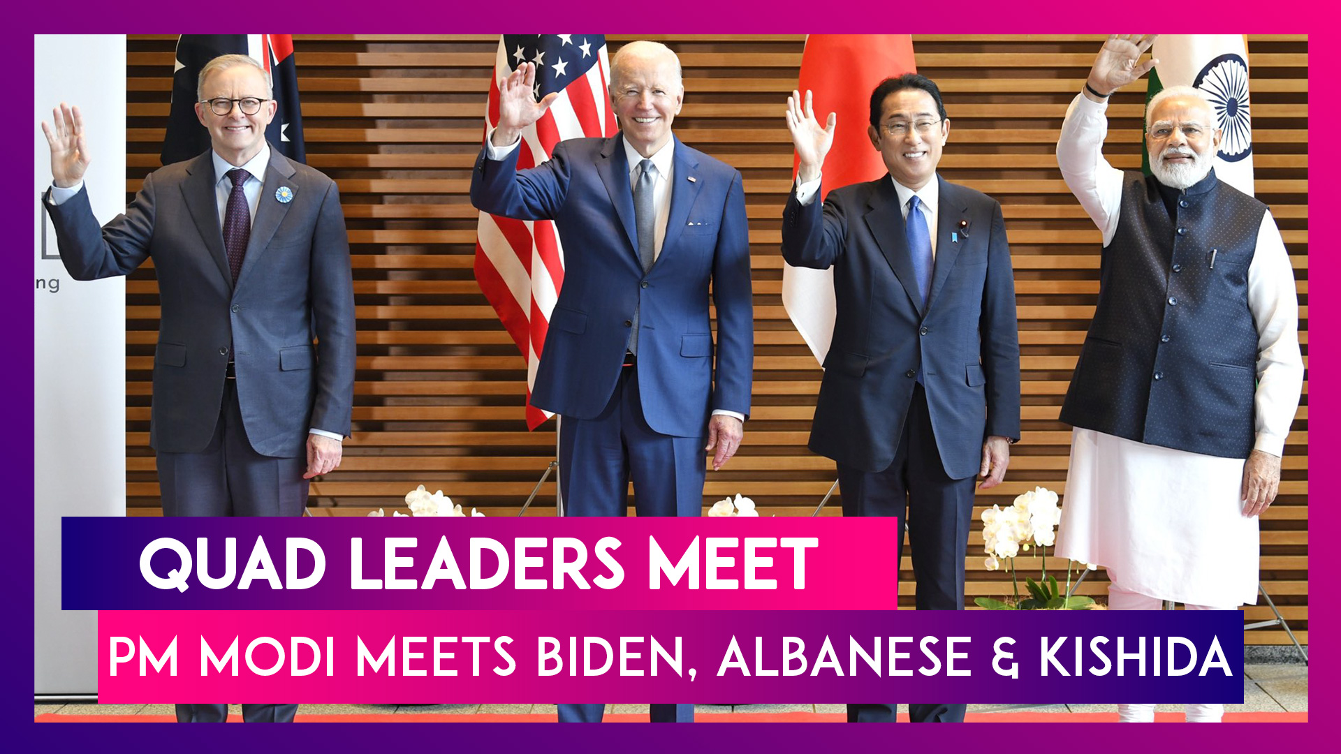 Quad Leaders Meet: PM Narendra Modi Tweets Highlights Of His Meeting With Joe Biden, Anthony Albanese & Host Fumio Kishida