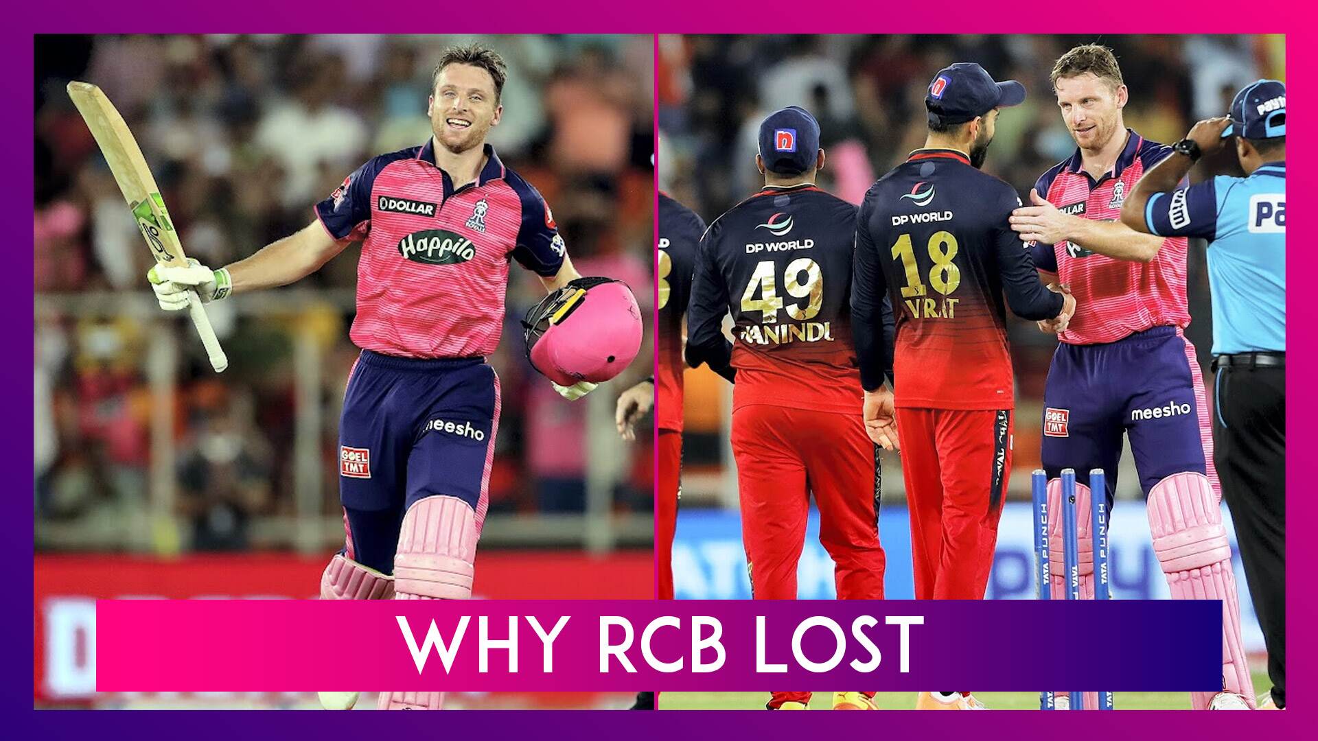 Rajasthan Royals vs Royal Challengers Bangalore IPL 2022: 3 Reasons Why RCB Lost Rajasthan Royals vs Royal Challengers Bangalore IPL 2022: 3 Reasons Why RCB Lost