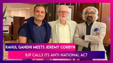 Rahul Gandhi Meets Jeremy Corbyn, Former Labour Party Leader In UK: BJP Calls Its Anti-National Act