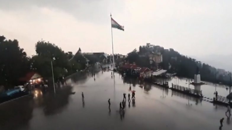 Himachal Pradesh: Amid Heatwave, Shimla Receives Light Rainfall (Watch Video)