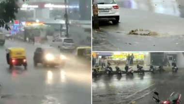 Karnataka Rains 2022: Heavy Rainfall Hits Several Parts of Bengaluru (Watch Video)
