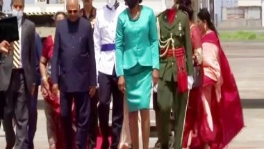 World News | President Kovind Arrives in Saint Vincent and the Grenadines, Receives Guard of Honour