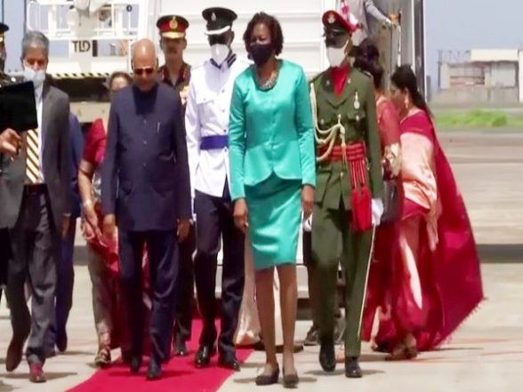 World News | President Kovind Arrives in Saint Vincent and the Grenadines, Receives Guard of Honour - Vimarsana News