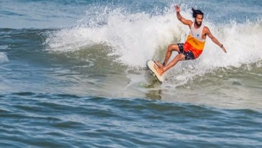 Sports News | Challenging Conditions, Stiff Competition Mark Opening Day of Indian Open of Surfing 2022