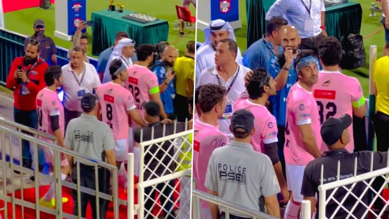 Ranbir Kapoor Winks at a Fan After She Shouts ‘I Love You’ During Football Match in Dubai (Watch Viral Video)