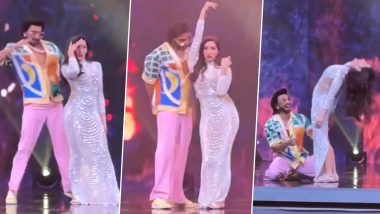 Ranveer Singh and Nora Fatehi Set the Stage on Fire as They Groove to the Hit Garmi Song (Watch Video)