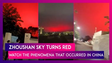 Zhoushan Sky Turns Red, Watch The Strange Phenomena That Occurred In China On May 7