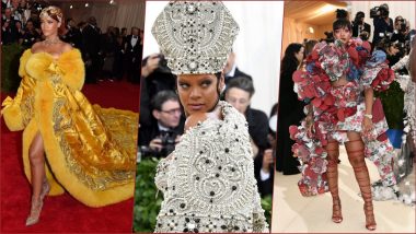 Rihanna’s Best Met Gala Looks: Ahead of Anticipated Met Gala 2022 Appearance, Throwback to Riri’s Most Memorable Outfits