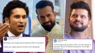 Eid 2022: Sachin Tendulkar, Wasim Jaffer and Other Cricket Stars Wish Fans on This Auspicious Day (See Posts) Eid 2022: Sachin Tendulkar, Wasim Jaffer and Other Cricket Stars Wish Fans on This Auspicious Day (See Posts)
