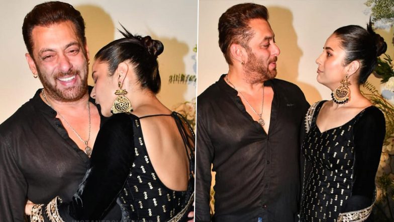 Salman Khan, Shehnaaz Gill’s Camaraderie at Eid Party Grabs Fans’ Attention Amidst Rumours of Their Kabhi Eid Kabhi Diwali Collab (View Pics)