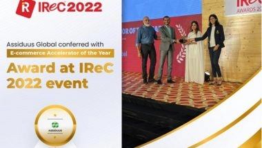 Business News | IReC 2022 Confers Assiduus Global Inc. with Prestigious E-commerce Accelerator of the Year Award
