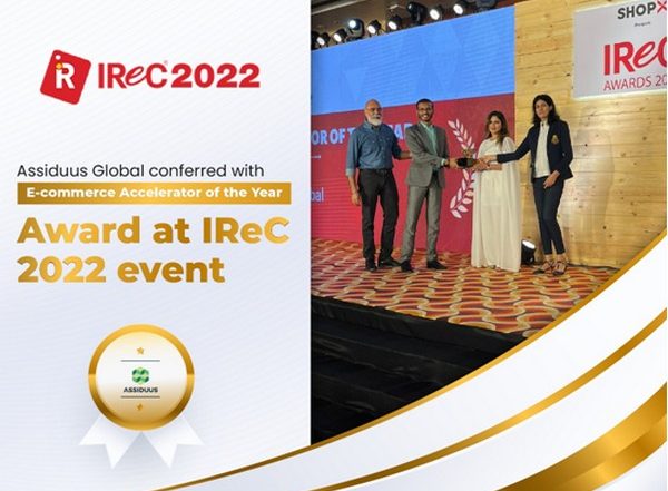 Business News | IReC 2022 Confers Assiduus Global Inc. with Prestigious E-commerce Accelerator of the Year Award