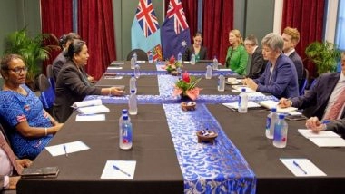 World News | Australian Foreign Minister Penny Wong Visits Fiji as Western Countries Vie to Sway Island Nation