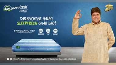 Business News | Rajesh Sharma Roped in by Sleepfresh Mattress for Its Latest Campaign on Bringing Clarity to Customer's Decision to Buy Quality Branded Mattresses